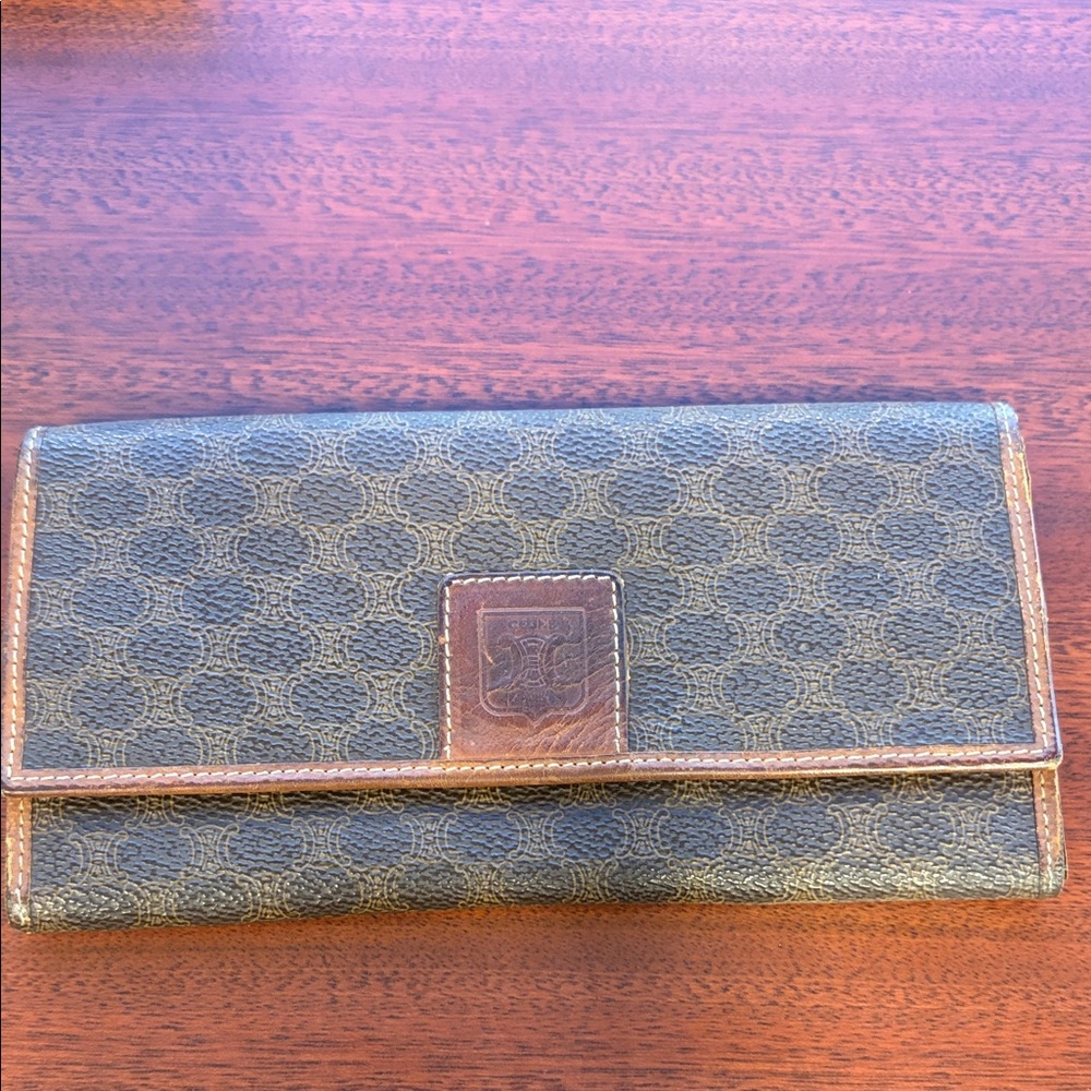 Celine Tan Leather Wallet
